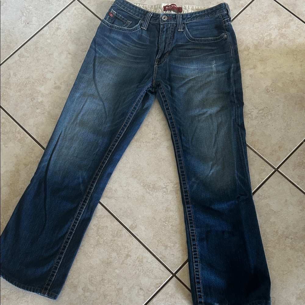 Big Star Men's Dark Blue Bootcut Jeans